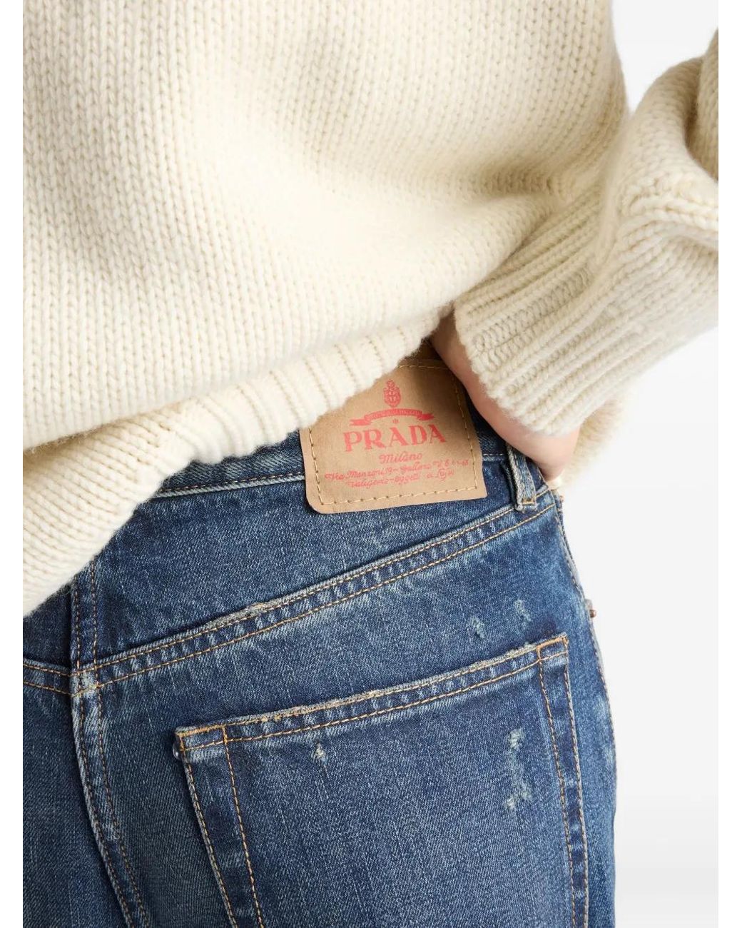 Prada Jeans Met Vijf Zakken in het Blue