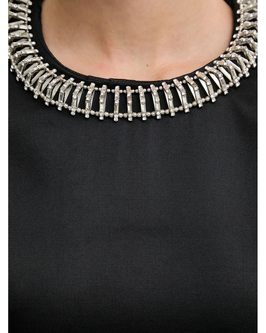 Bardot Black Embellished Mini Dress