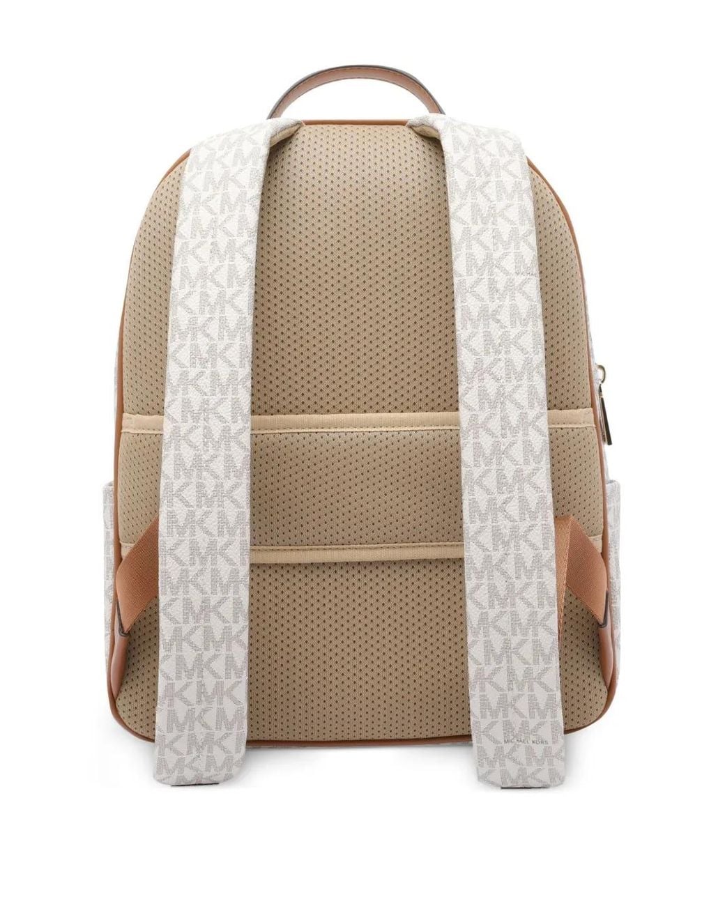 MICHAEL Michael Kors Gray Monogram-Pattern Backpack