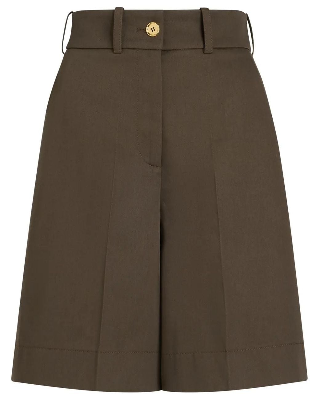Patou Brown Stylish Mini Shorts