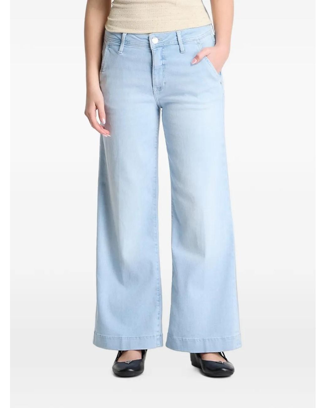 Guess Blue Wide-Leg Jeans