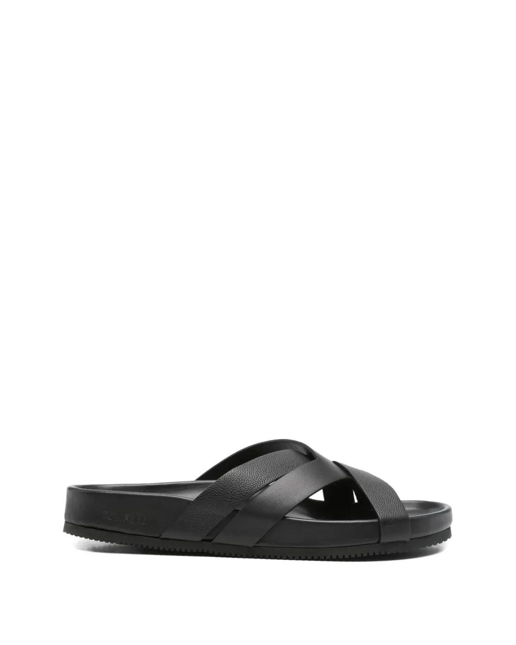 Tom Ford Black Sandales En Cuir for men