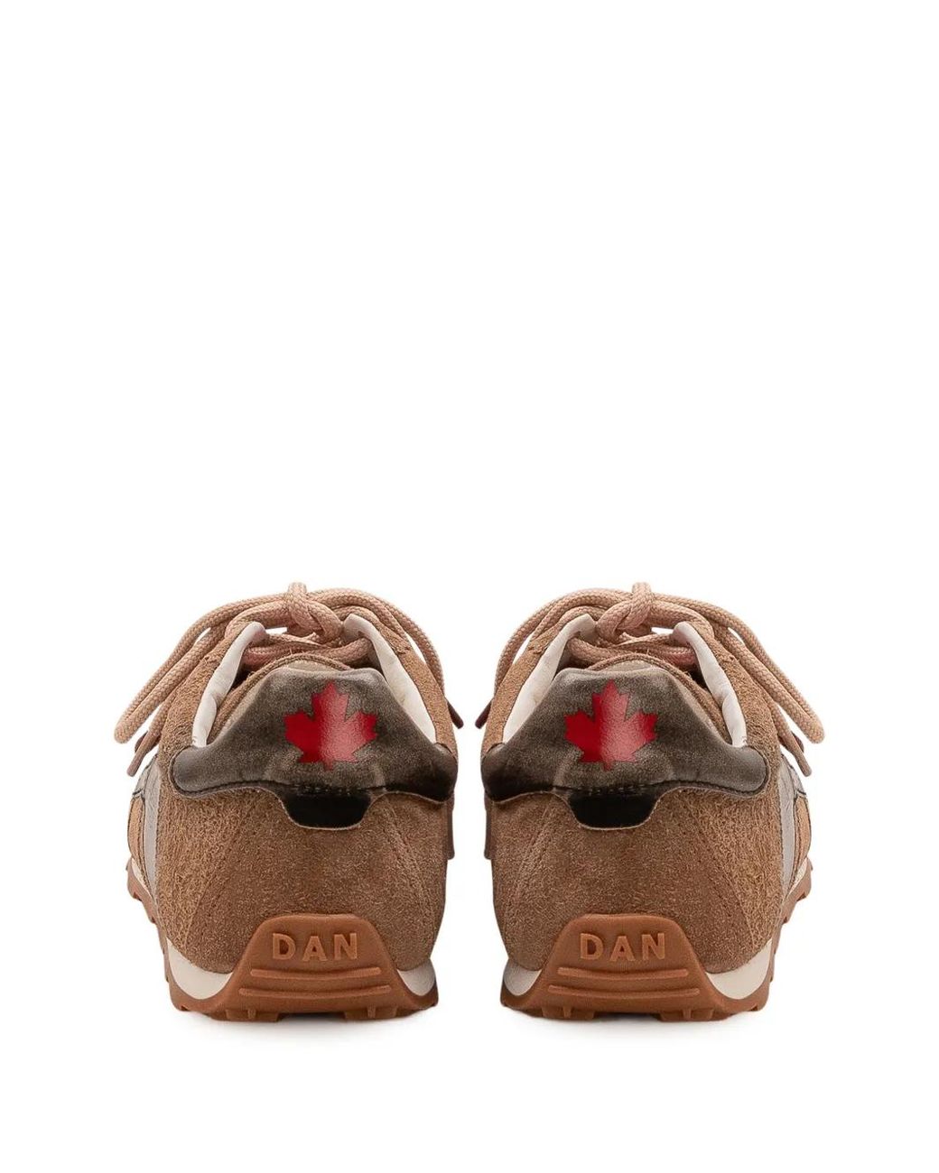 DSquared² Brown Baskets À Double Lacets En Daim for men