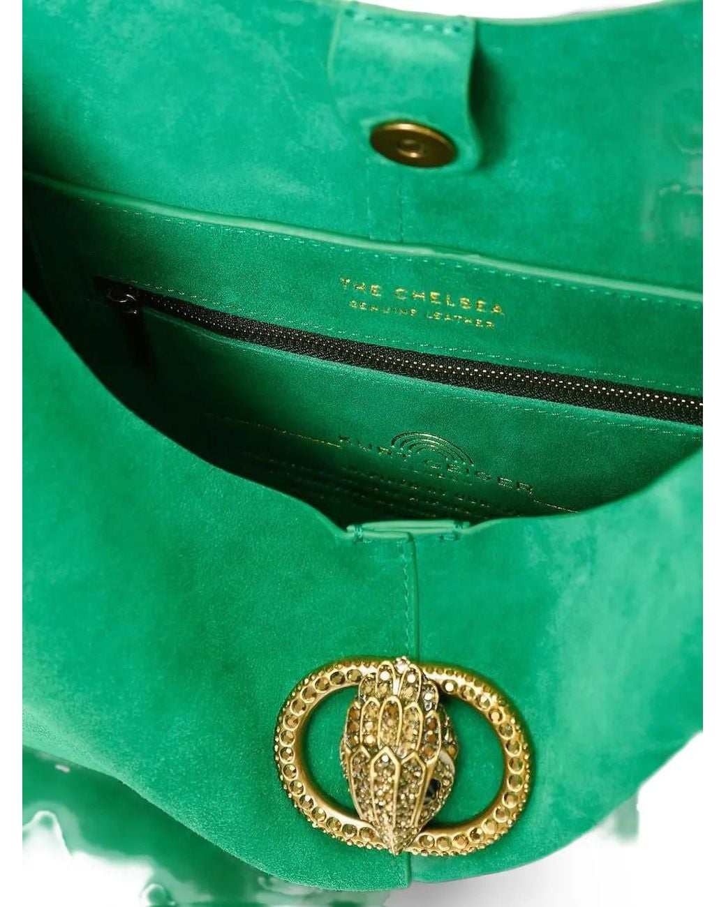 Kurt Geiger Green Chelsea Large Slouch Bag