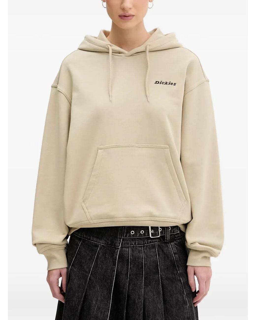Dickies Natural Loretto Logo-Embroidered Hoodie
