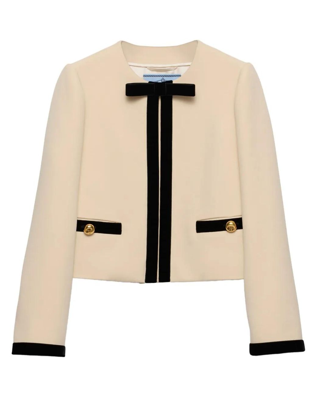 Chaqueta De Botonadura Simple Prada de color Natural