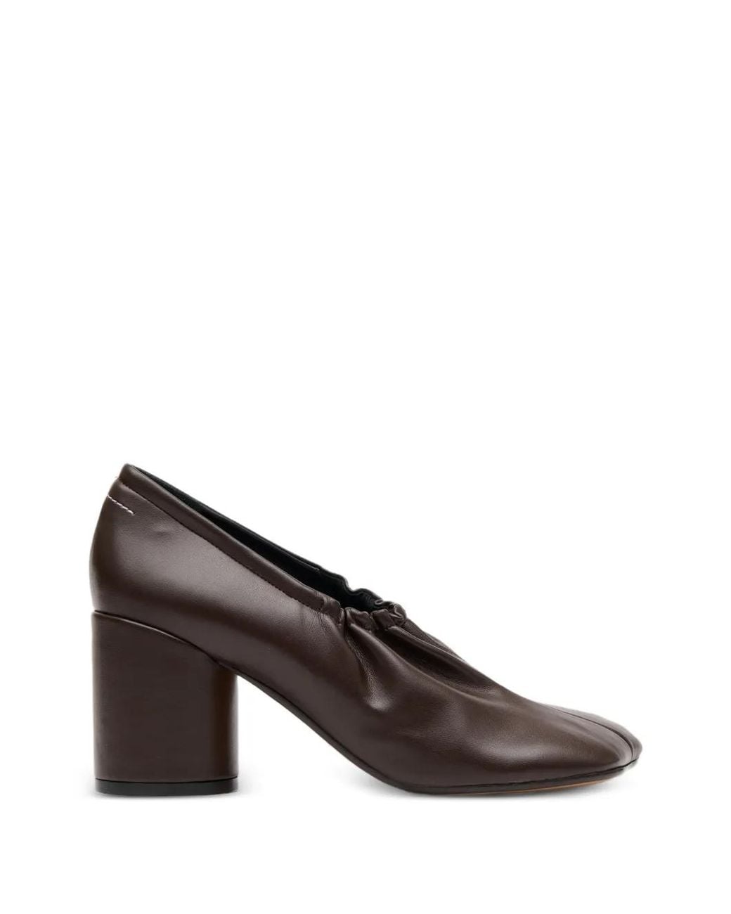 MM6 by Maison Margiela Brown Elasticated Anatomic Pumps