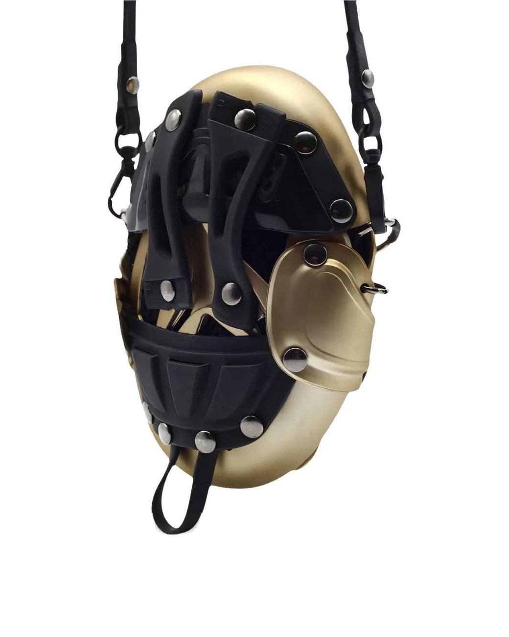 Innerraum Metallic Egg Studded Cross Body Bag