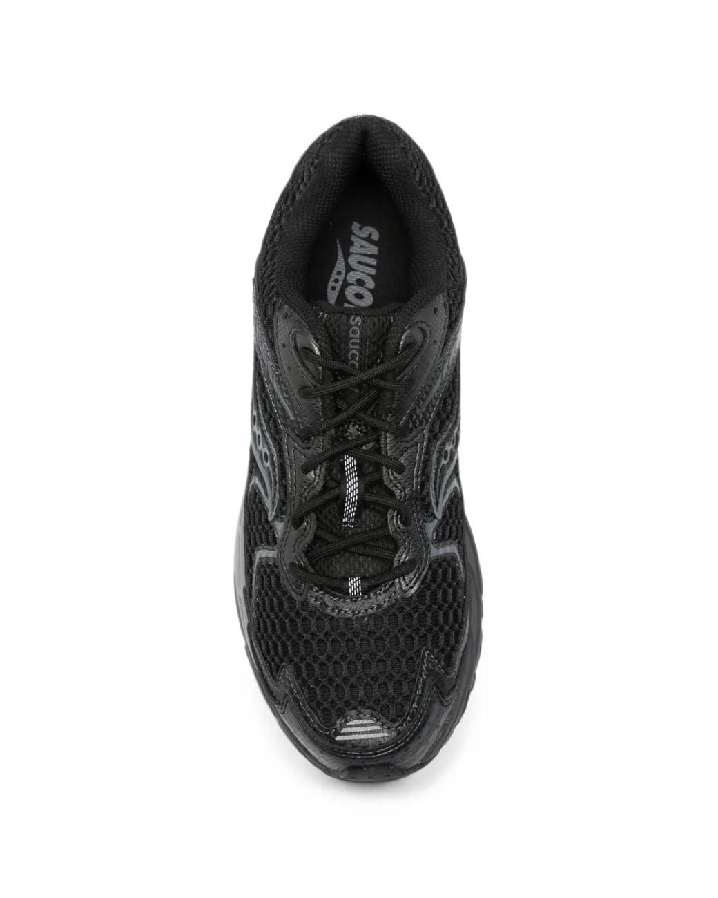 Saucony Black Baskets À Empiècements En Résille