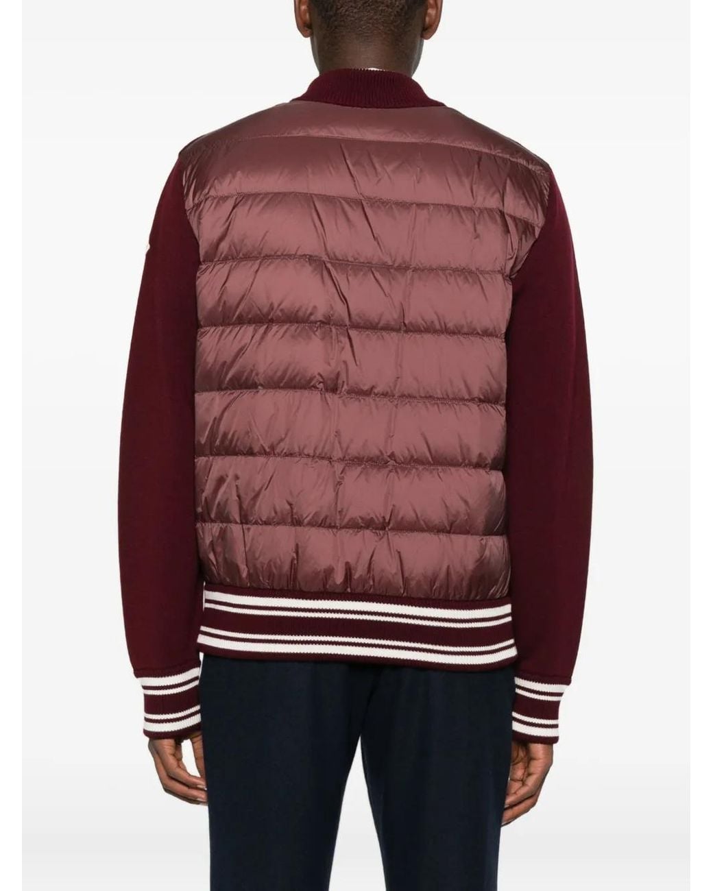 Moncler Purple Zip-Up Bomber Jacket for men