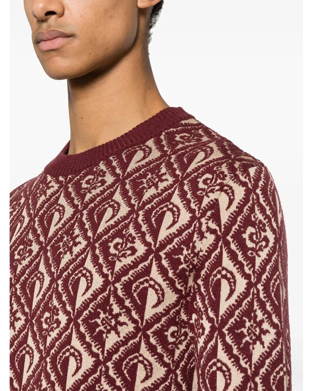 MARINE SERRE Red Sweaters for men