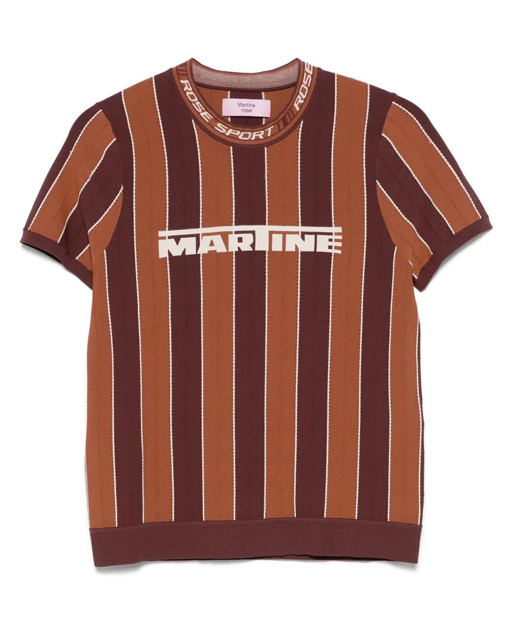Martine Rose Brown Logo T-Shirt