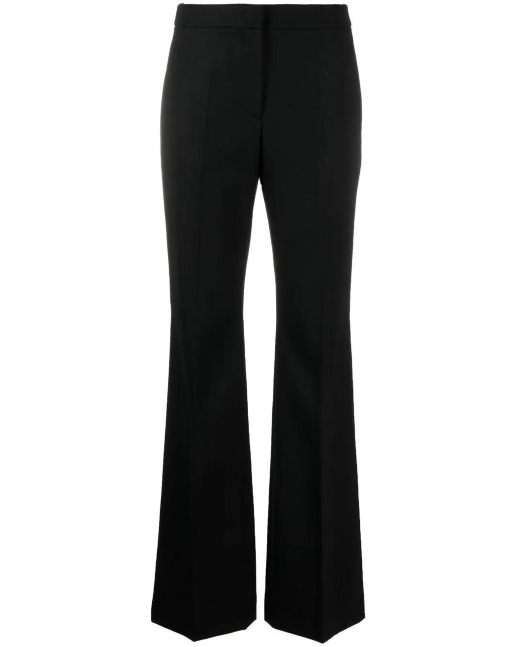 Moschino Black High-Waisted Straight-Leg Trousers