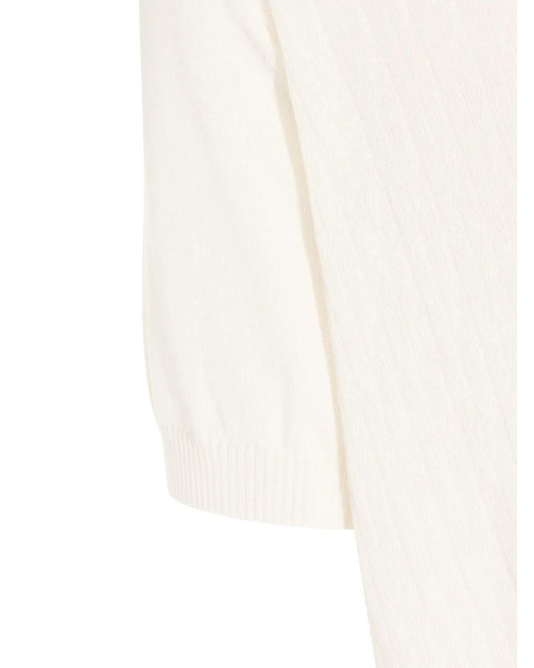 Canali White T-Shirt En Maille Torsadée for men