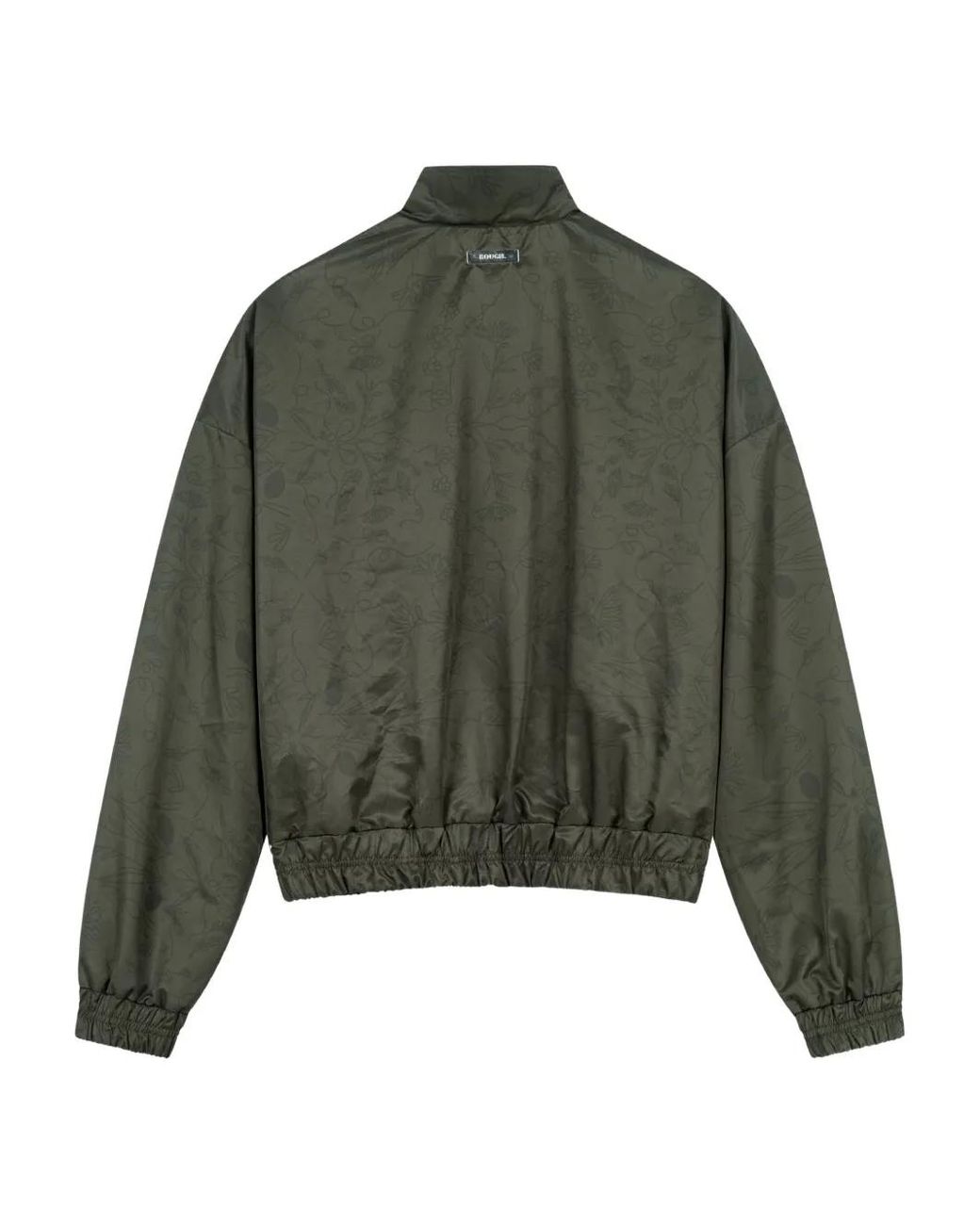 ROUGH Green High-Neck Tracksuit Jacket