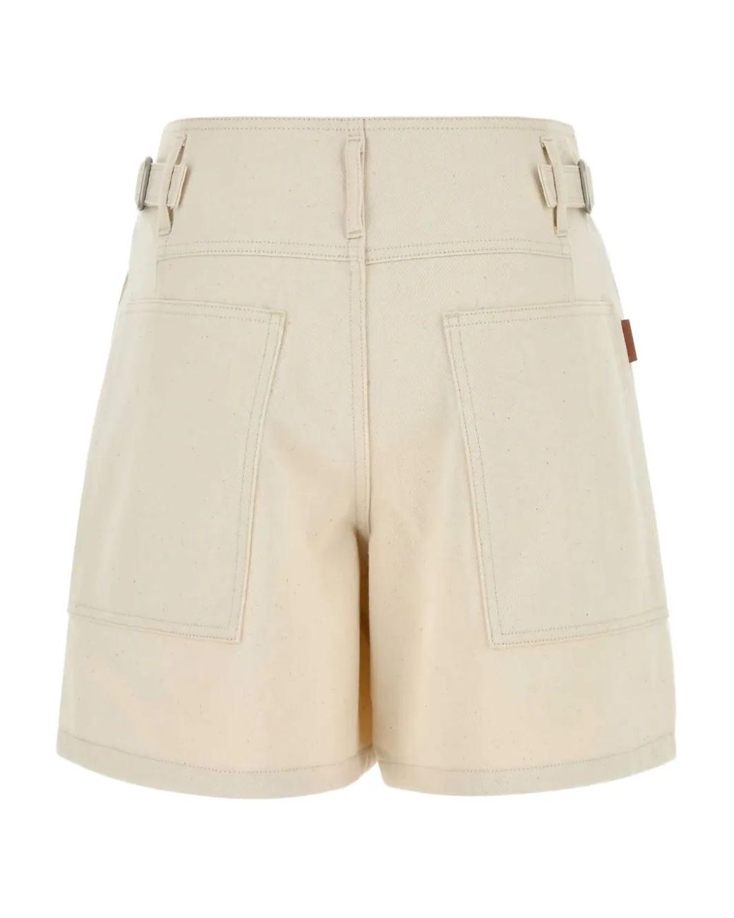 Jil Sander Natural Button-Up Bermuda Shorts