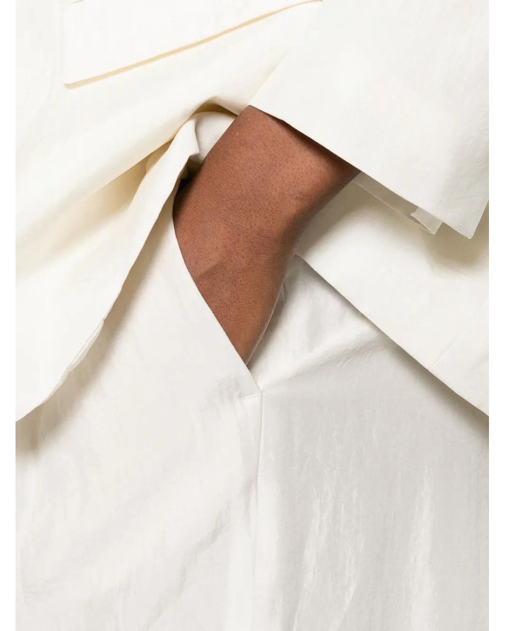 Fabiana Filippi White Pleat Trousers
