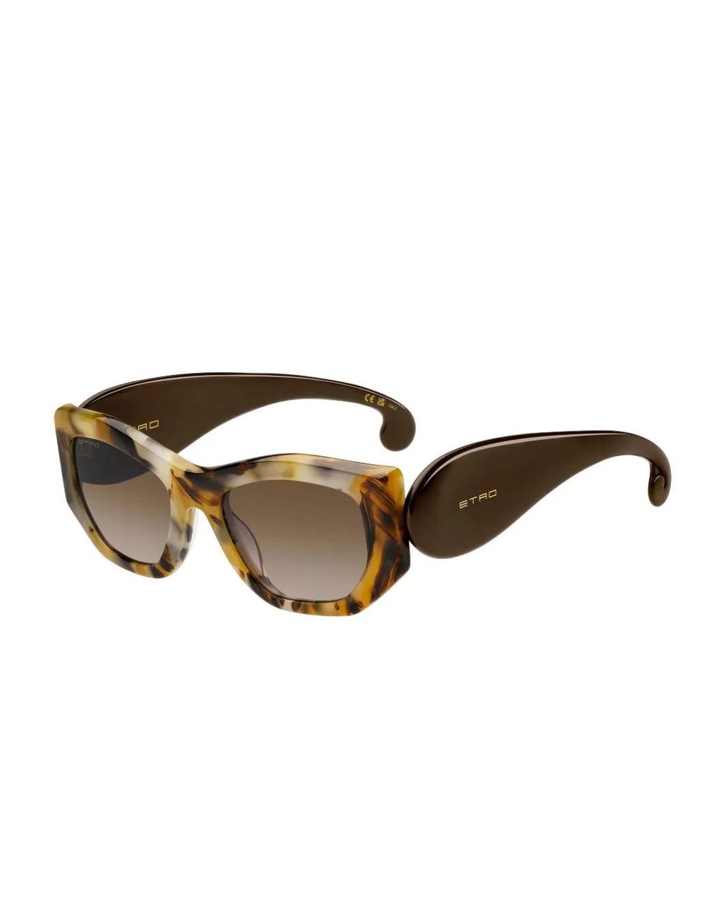 Etro Brown Paisley Sunglasses