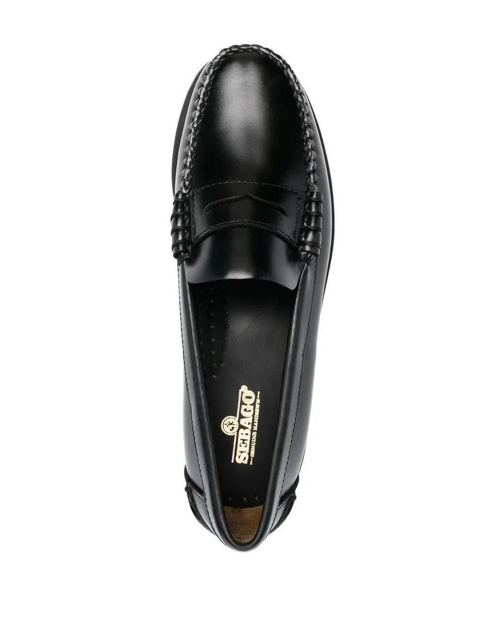 Sebago Black Dan Penny Flat Loafers