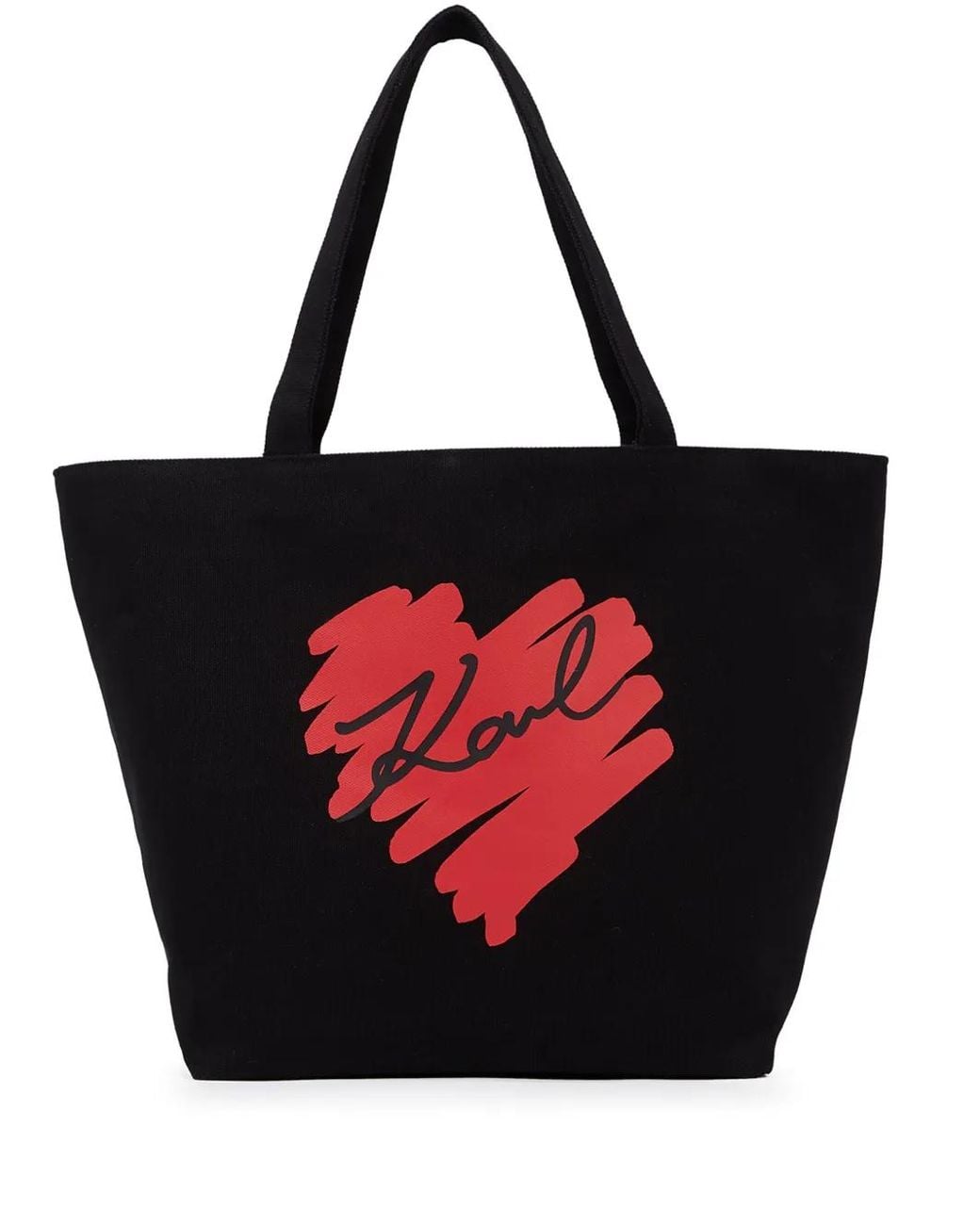 Karl Lagerfeld Red K/Heart Reversible Tote Bag