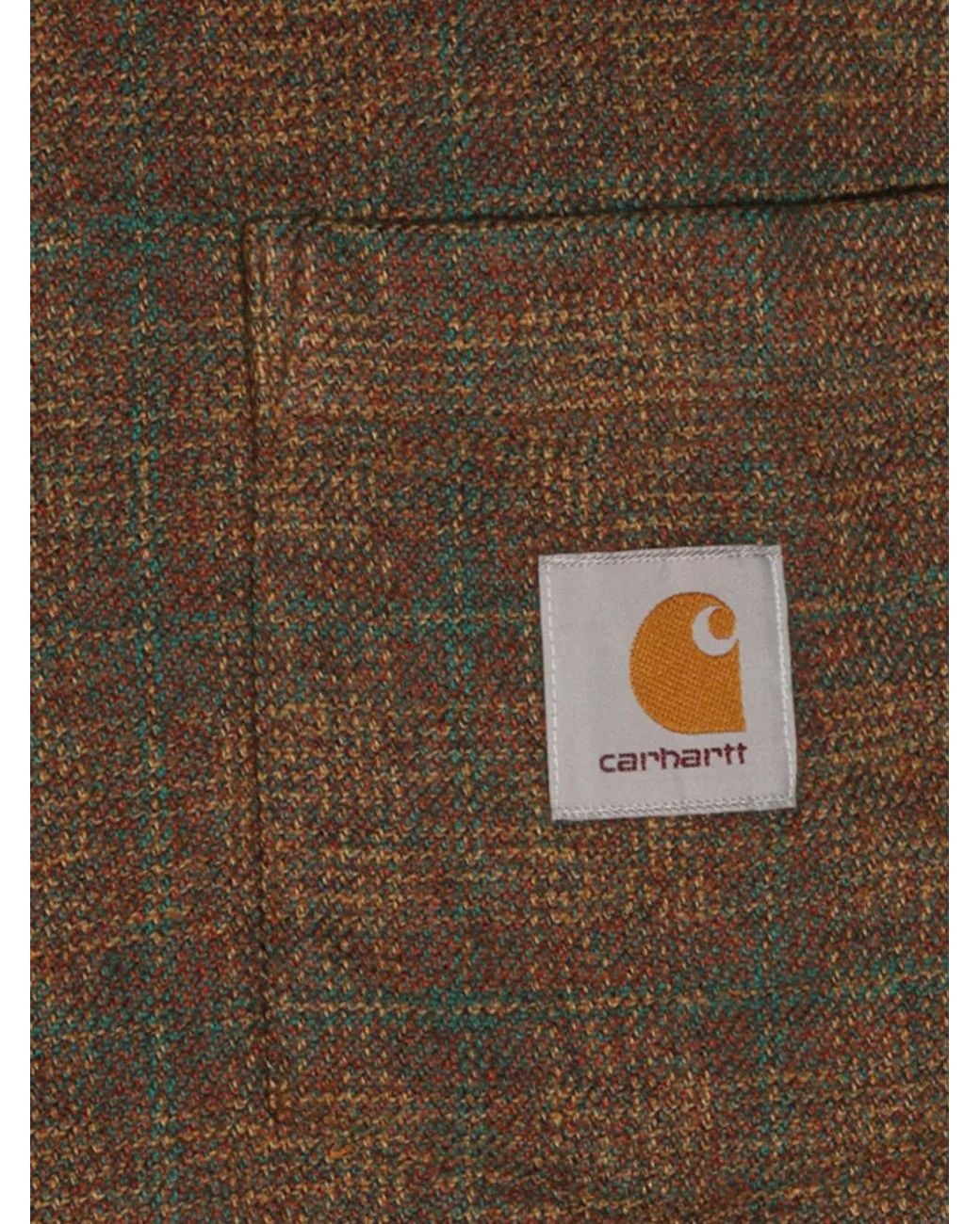 Carhartt Brown Bagley Checked Cotton Shirt for men