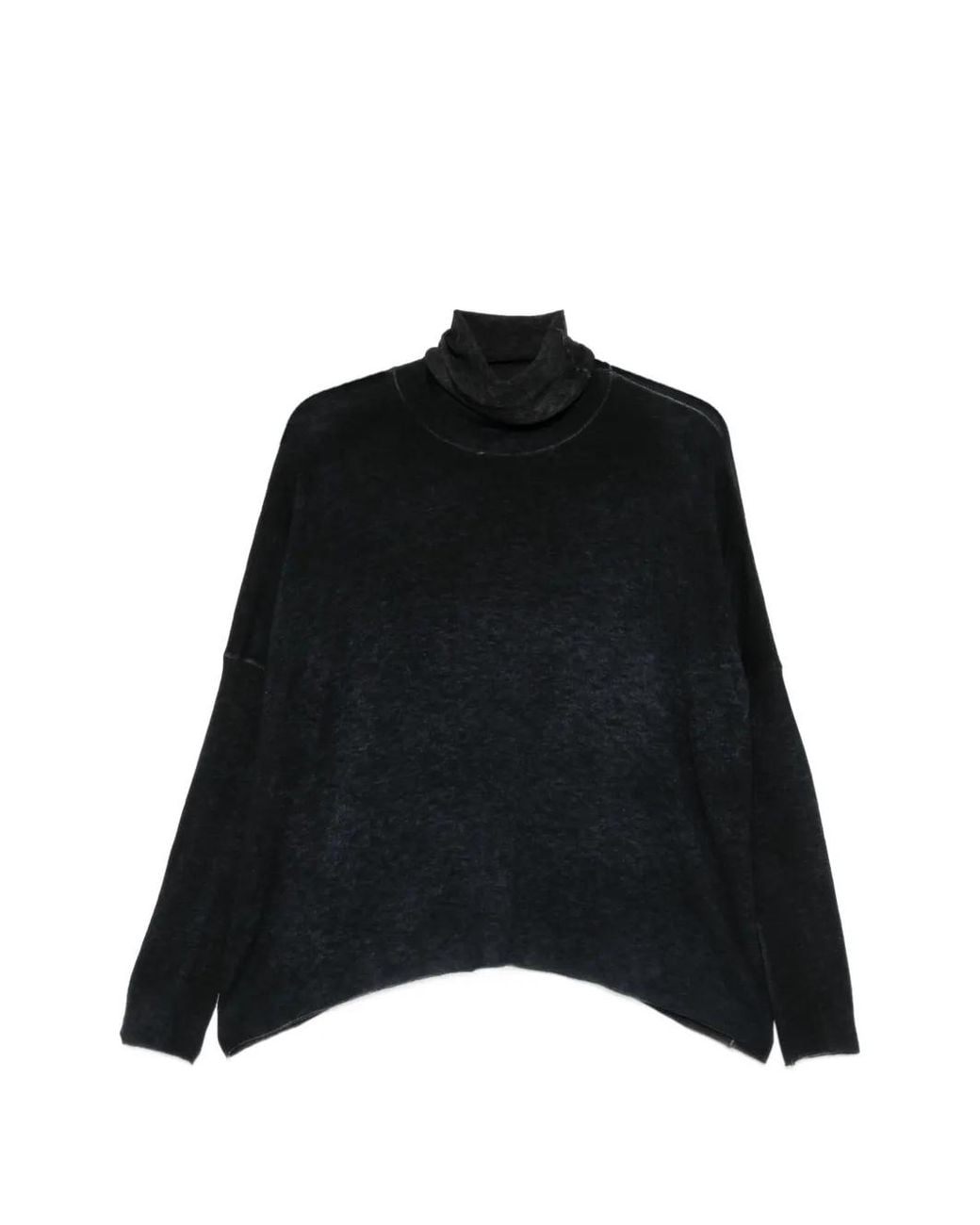 Avant Toi Black Pull À Col Roulé Et Épaules Basses