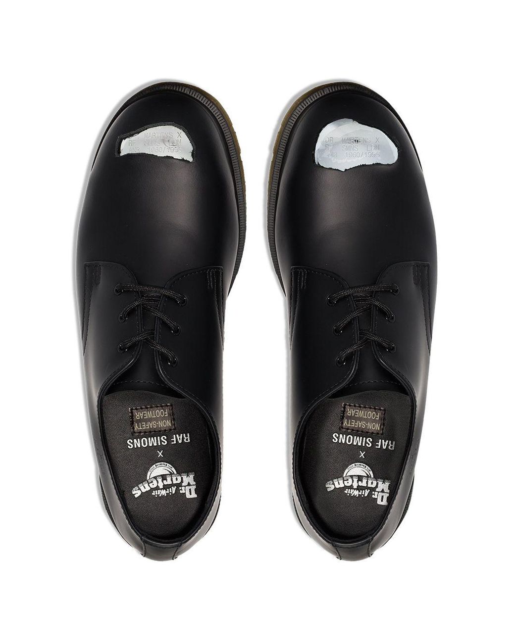 Raf Simons X Dr Martens Leather Derby Shoes in Black for Men | Lyst Canada