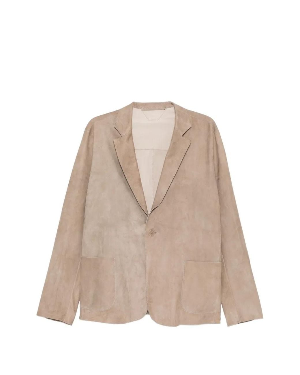 Salvatore Santoro Natural Pocket Leather Jacket for men