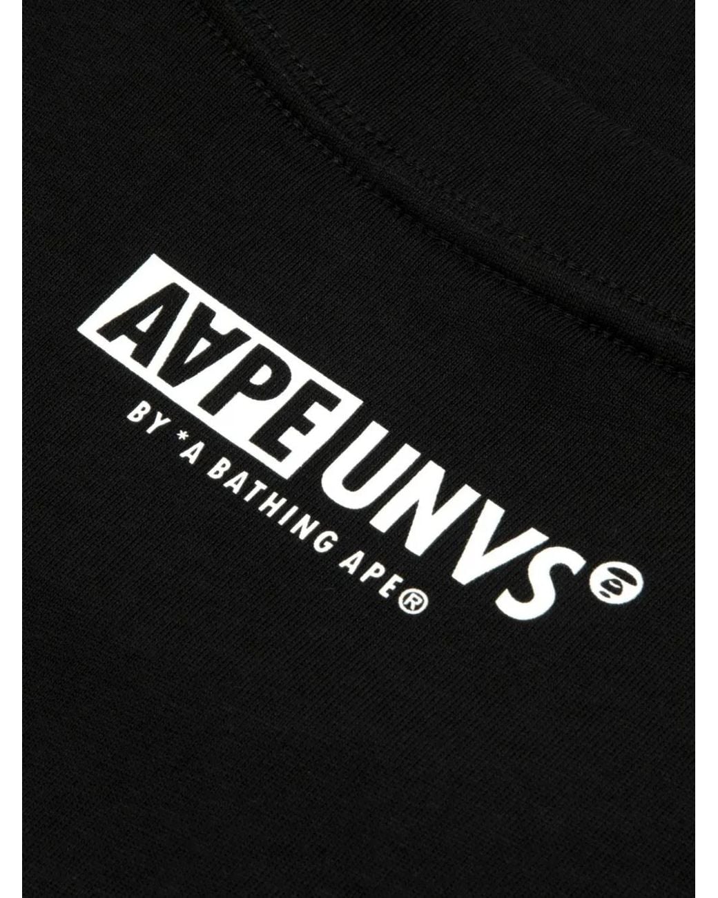 Aape By A Bathing Ape Black Camo-Logo T-Shirt for men