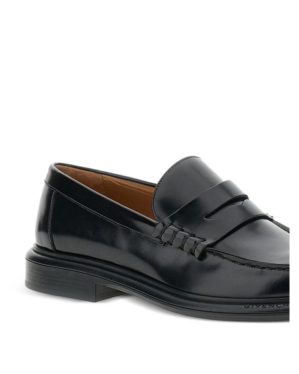Mocassins En Cuir À Effet Brossé Givenchy pour homme en coloris Black