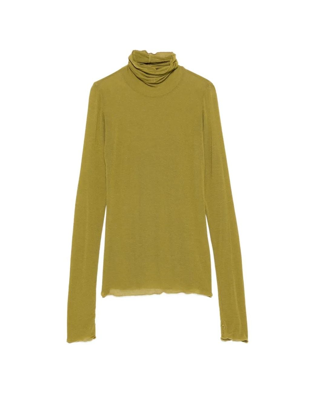 Daniele Fiesoli Green Turtle-Neck Long-Sleeve Knit