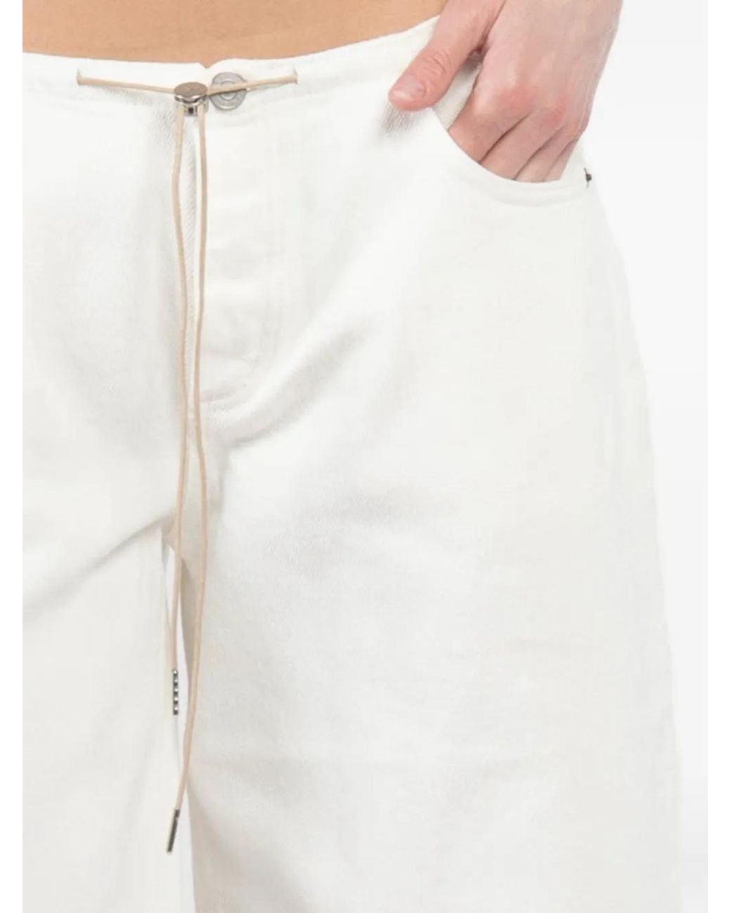 Still Here White Shorts Mit Kordelzug