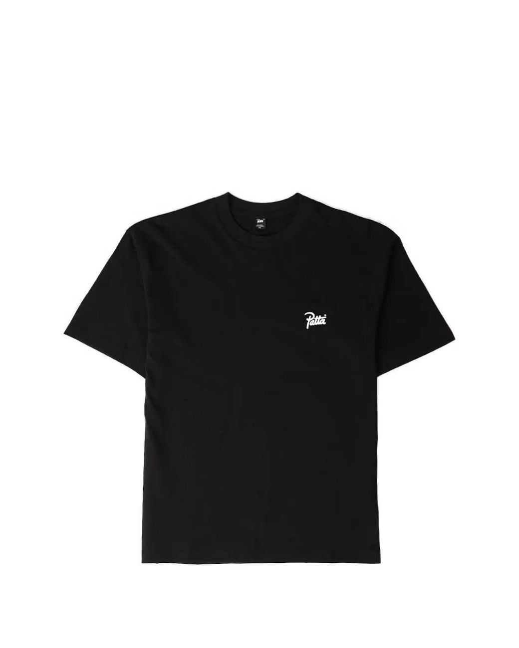 PATTA Black Protect Yourself Logo-Print Cotton T-Shirt