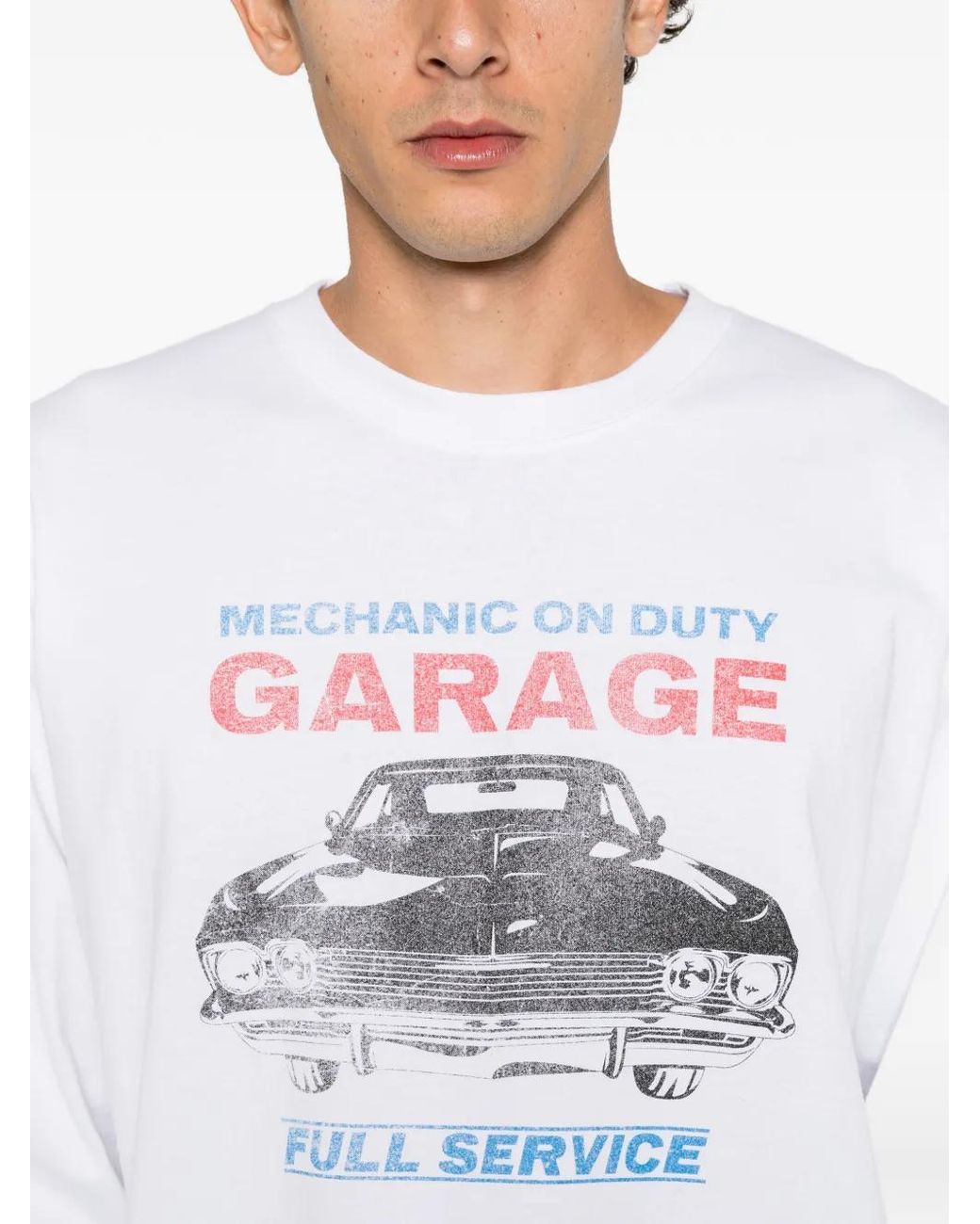 Universal Overall White Graphic-Print Long-Sleeve T-Shirt for men