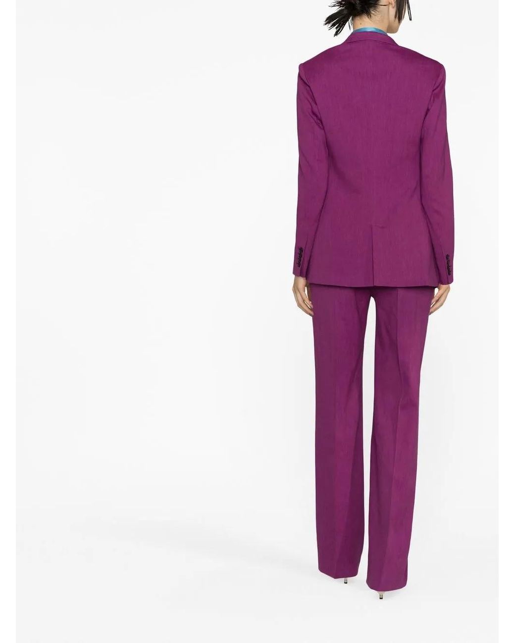 Isabel Marant Purple Sheril Double-Breasted Blazer