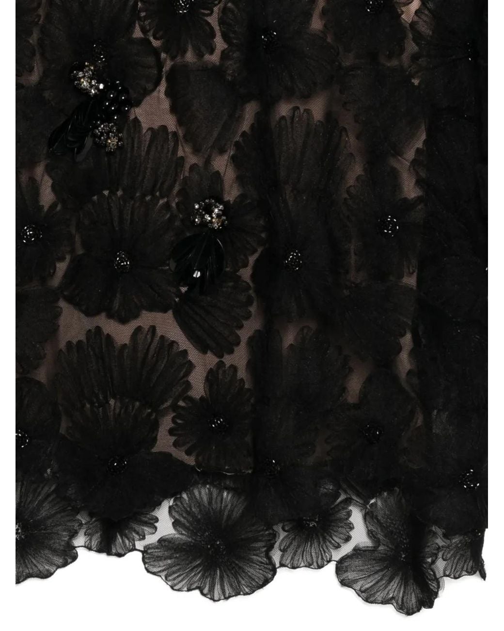 Biyan Black Beaded Blouse