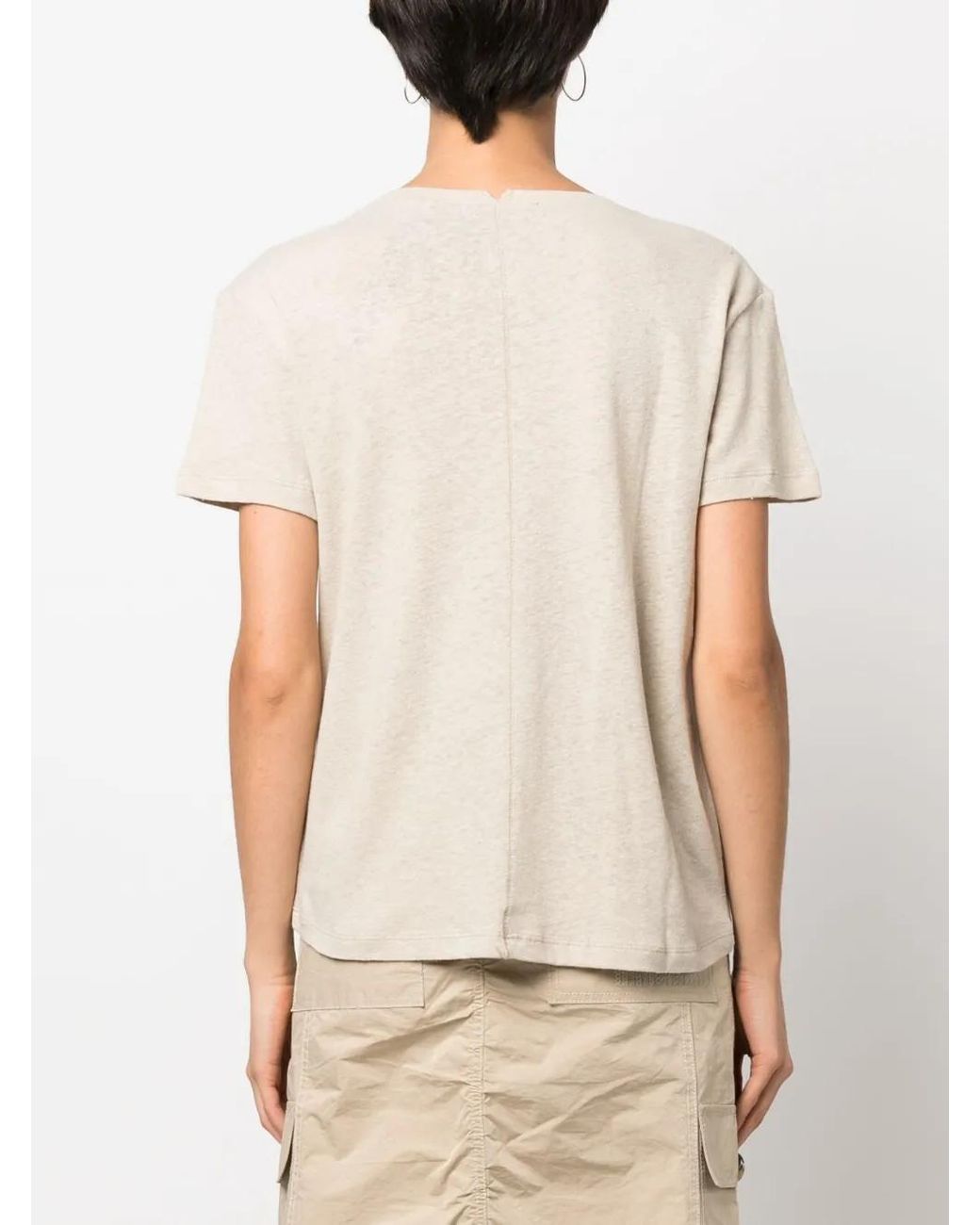 Each x Other Natural V-Neck Mélange T-Shirt