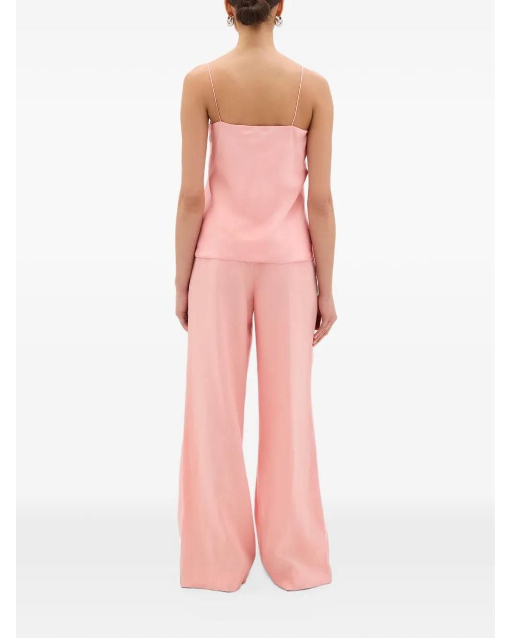 Another Tomorrow Pink Silk Camisole