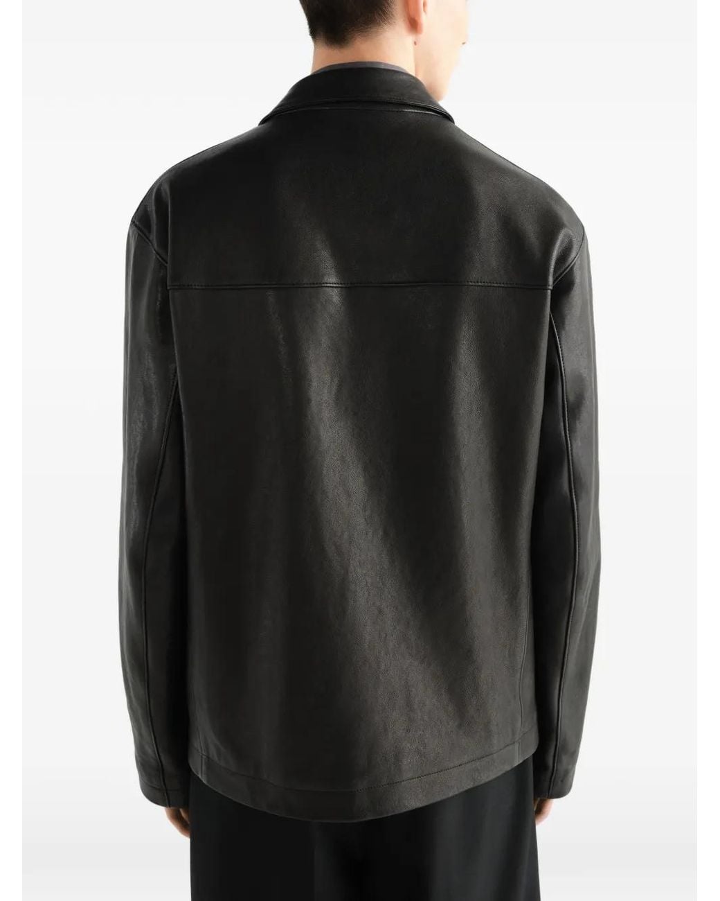 Lemaire Black Single-Breasted Jacket for men
