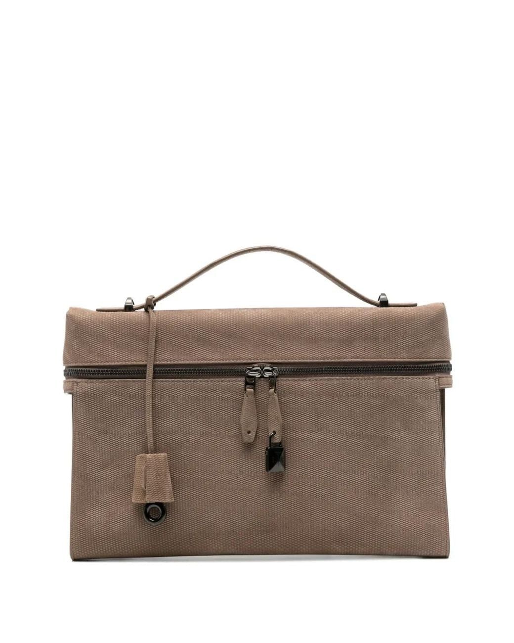 Loro Piana Brown Extra Messenger Bag for men