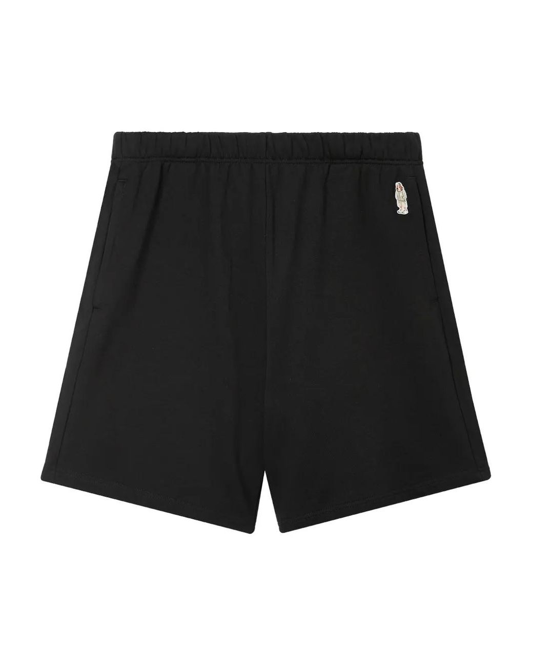 Chocoolate Black Cotton Track Shorts for men