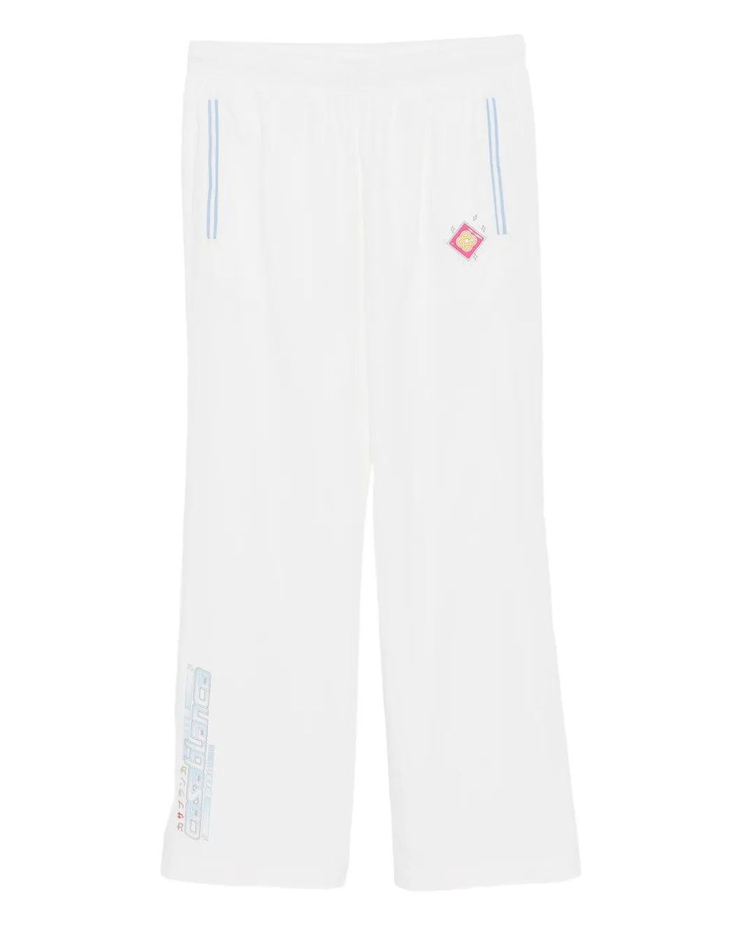 Casablanca White Taffeta Pants for men