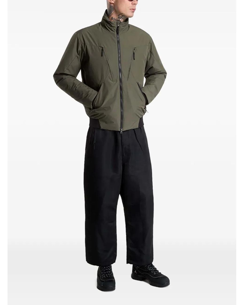 POUTNIK BY TILAK Gray Continental Military Jacket for men