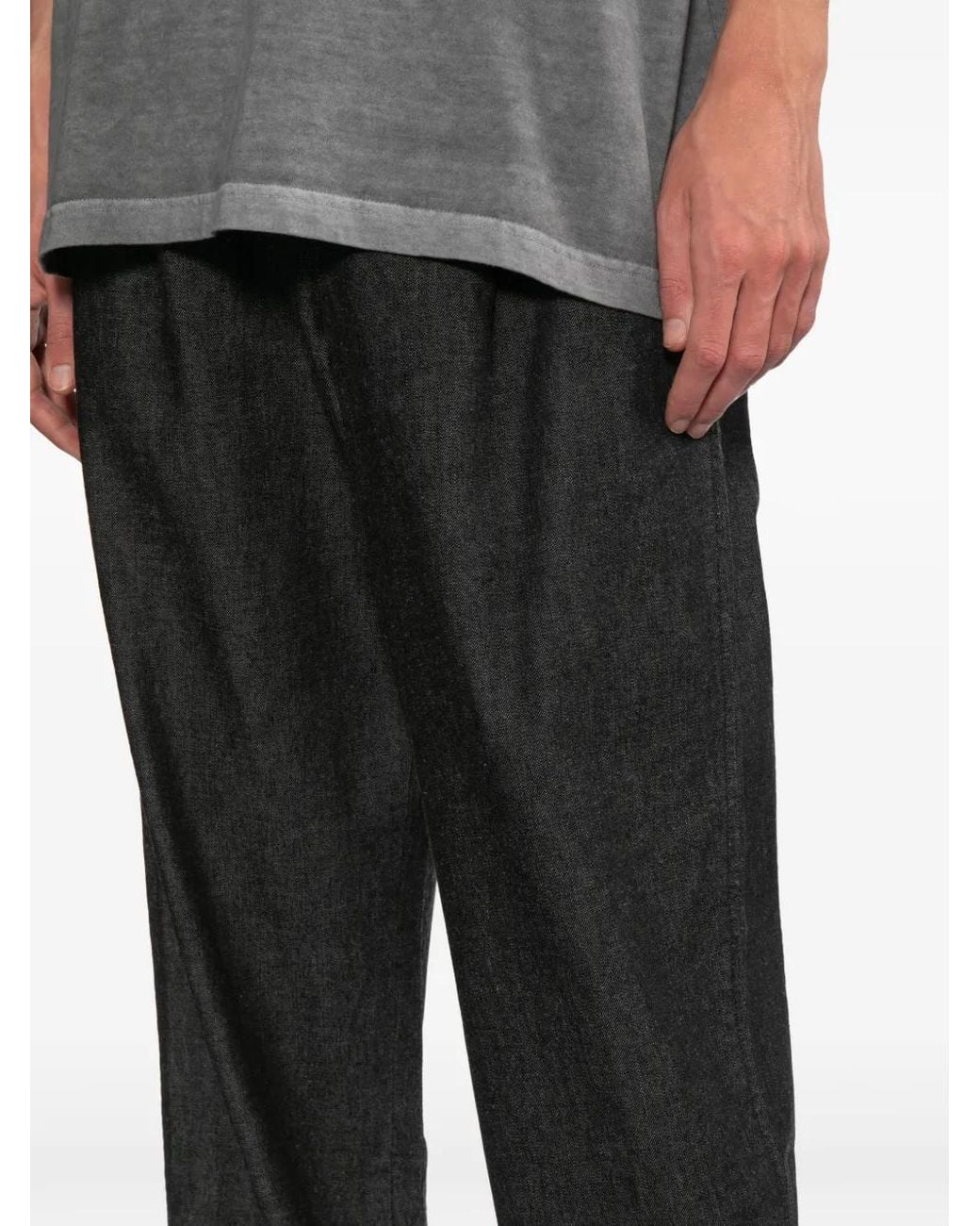 Neighborhood Gray Denim Tuck Pants for men