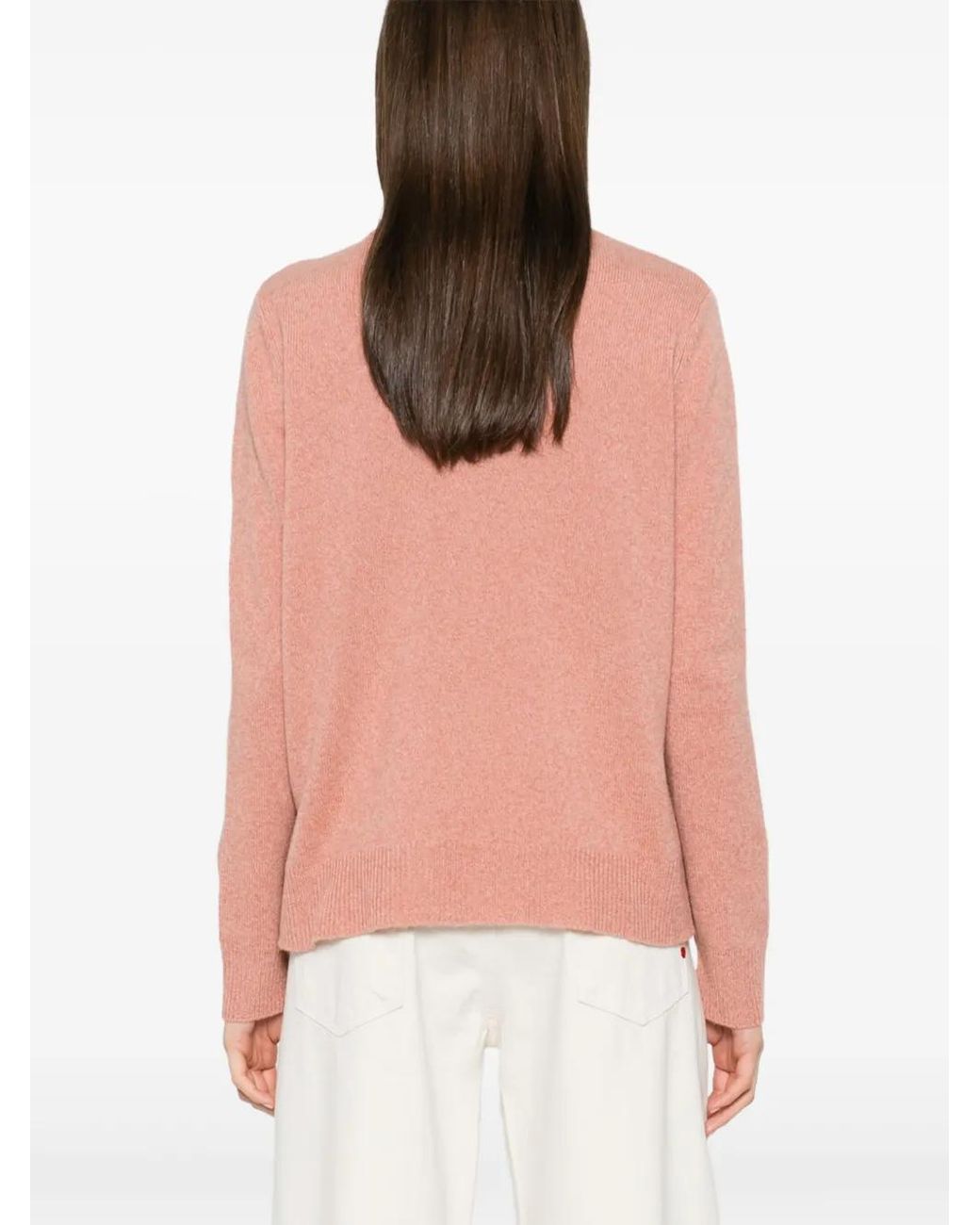 Aspesi Pink Mélange-Effect Sweater