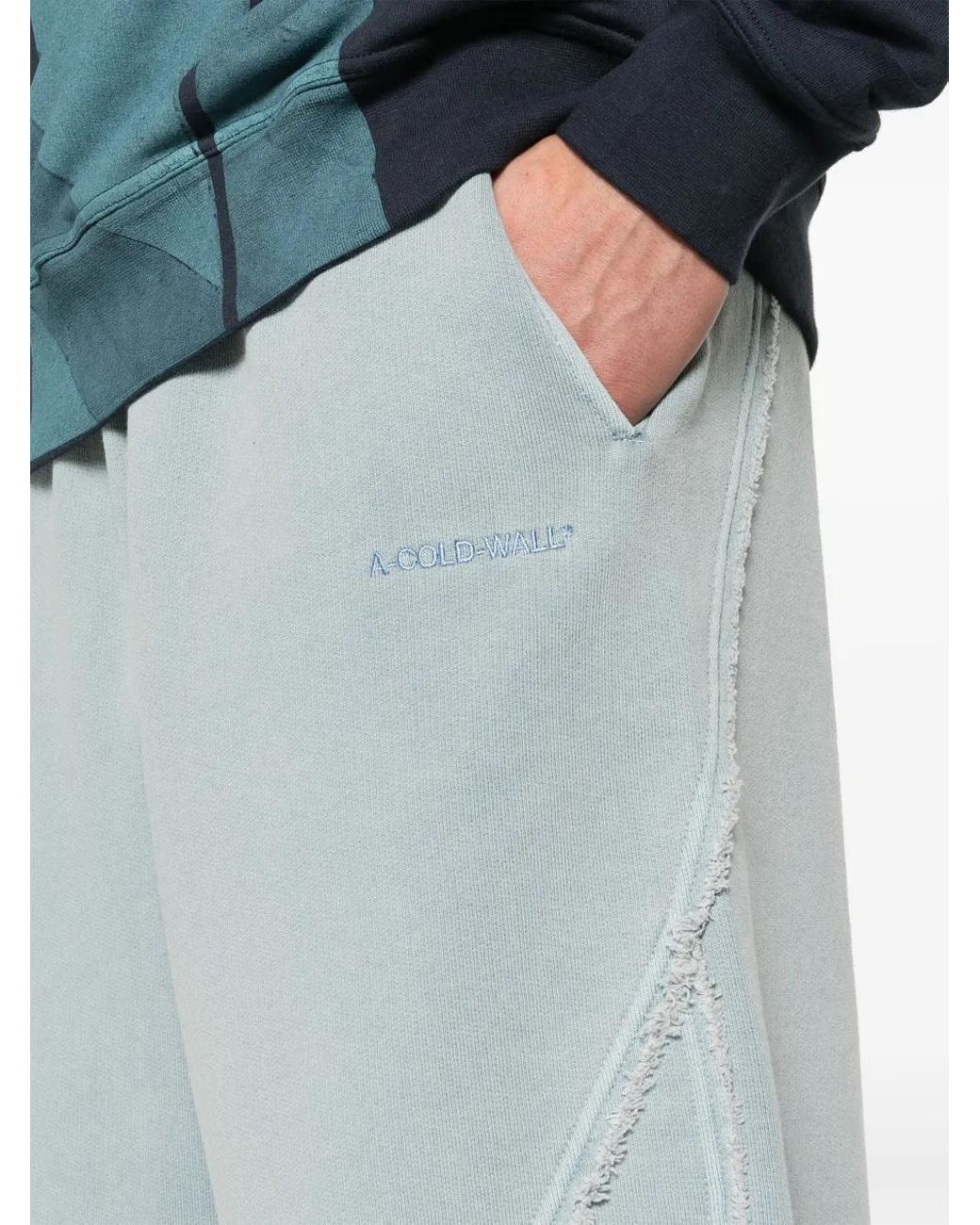 A_COLD_WALL* Blue Cubist Cotton Track Shorts for men