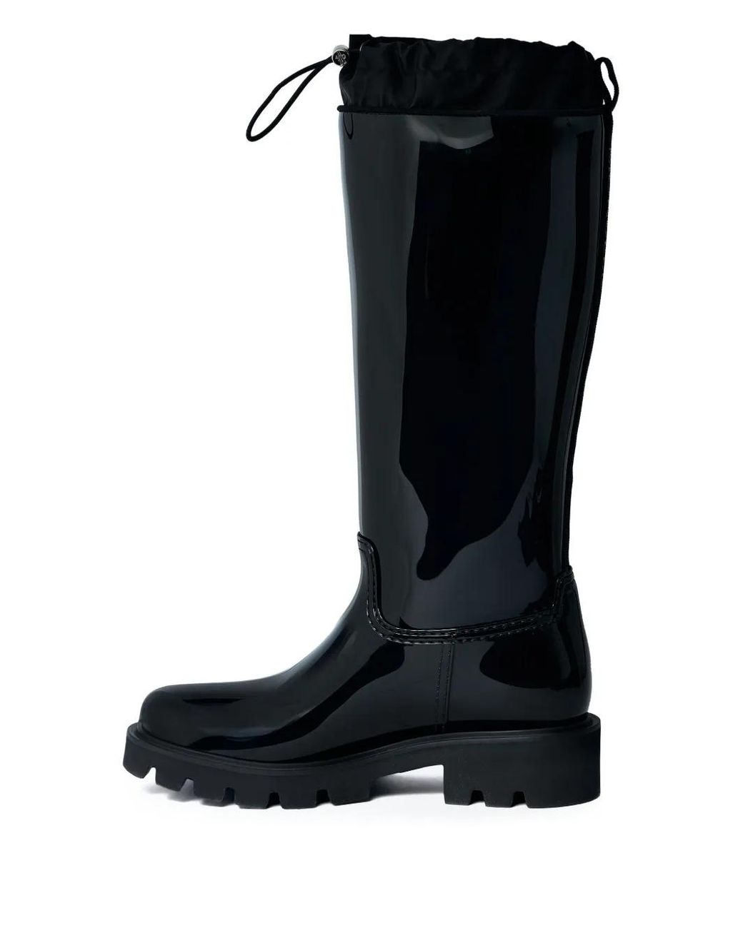 Moncler Black Kickstream Stiefel Mit Kordelzug