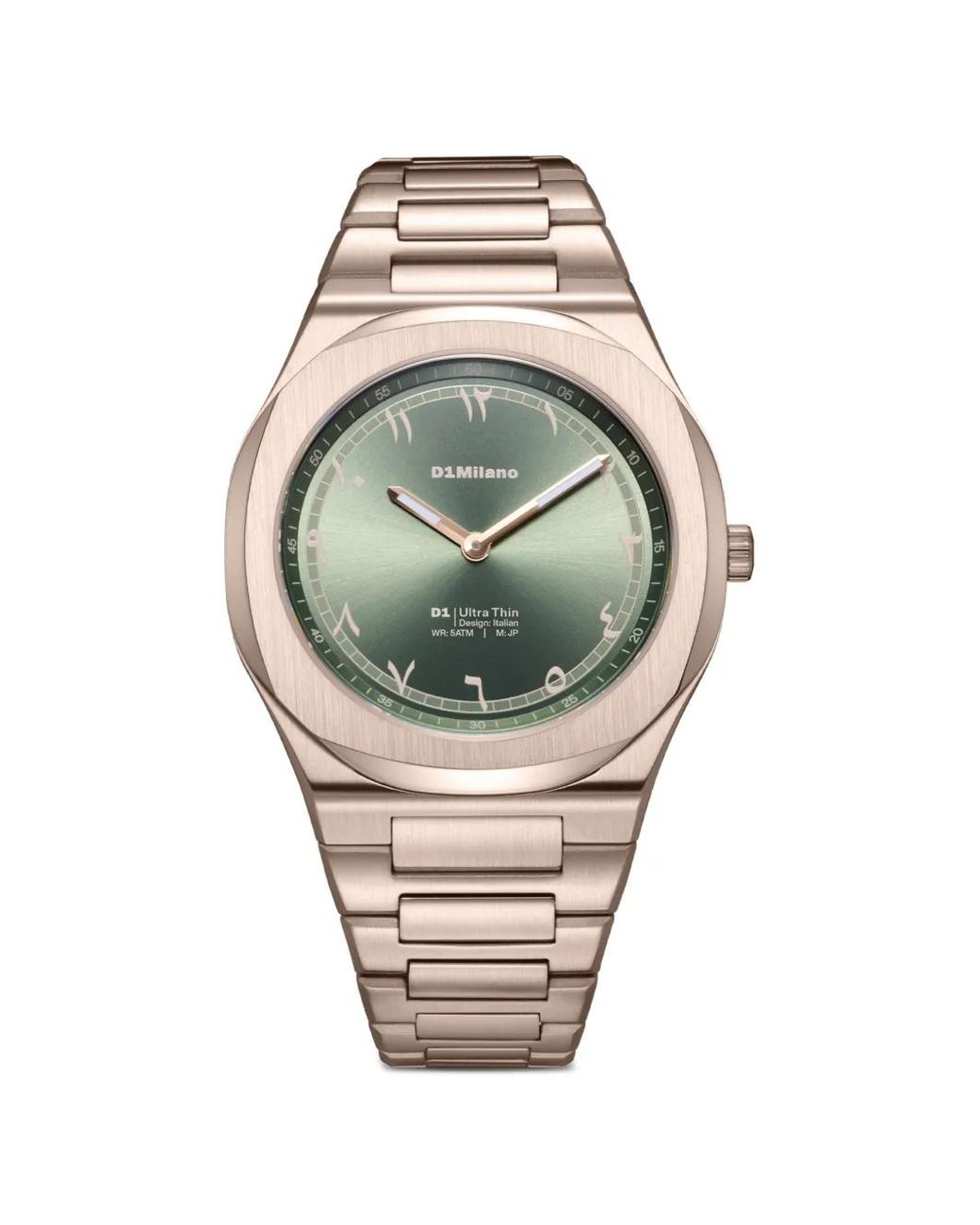 D1 Milano Gray Ultra Thin 39Mm Watch for men