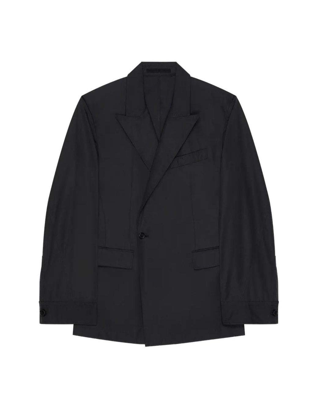 Givenchy Black Couture Seam Double-Breasted Regular Jacket for men
