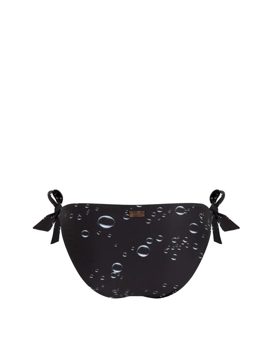 Vilebrequin Black Bubble-Print Side-Tie Bikini Bottoms